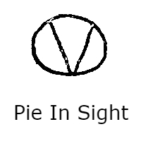 circle, angle, lines, Letter V
